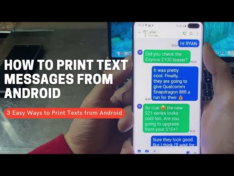 How to   Print Text Messages From Android
 | Quick Guide 2022