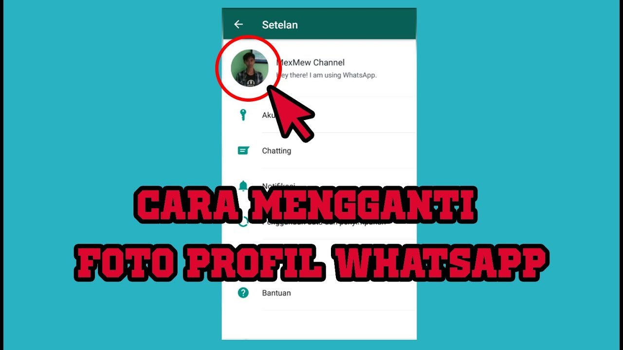 Cara Mudah Mengganti Foto Profil Whatsapp Merubah Foto WA YouTube