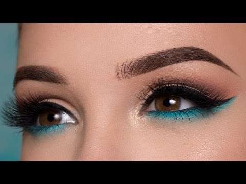 Pop of blue - Summertime Makeup Tutorial + Where Have I Been?