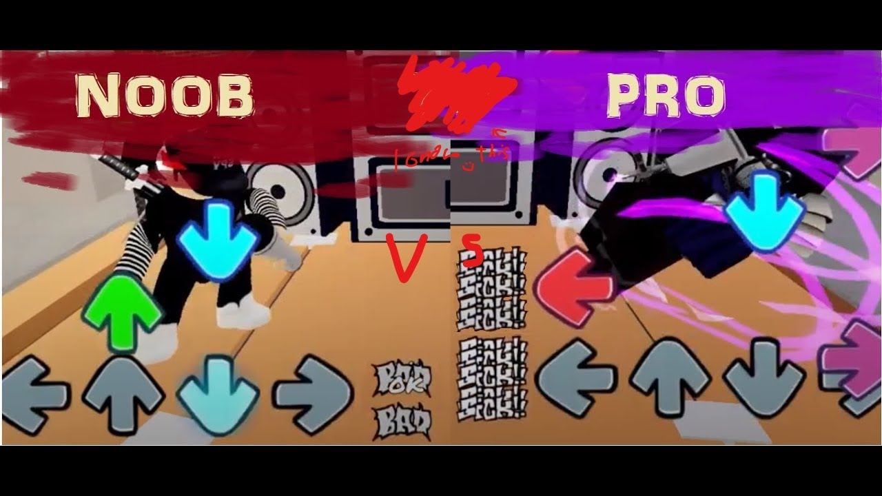 Roblox fnf noob vs pro. - YouTube