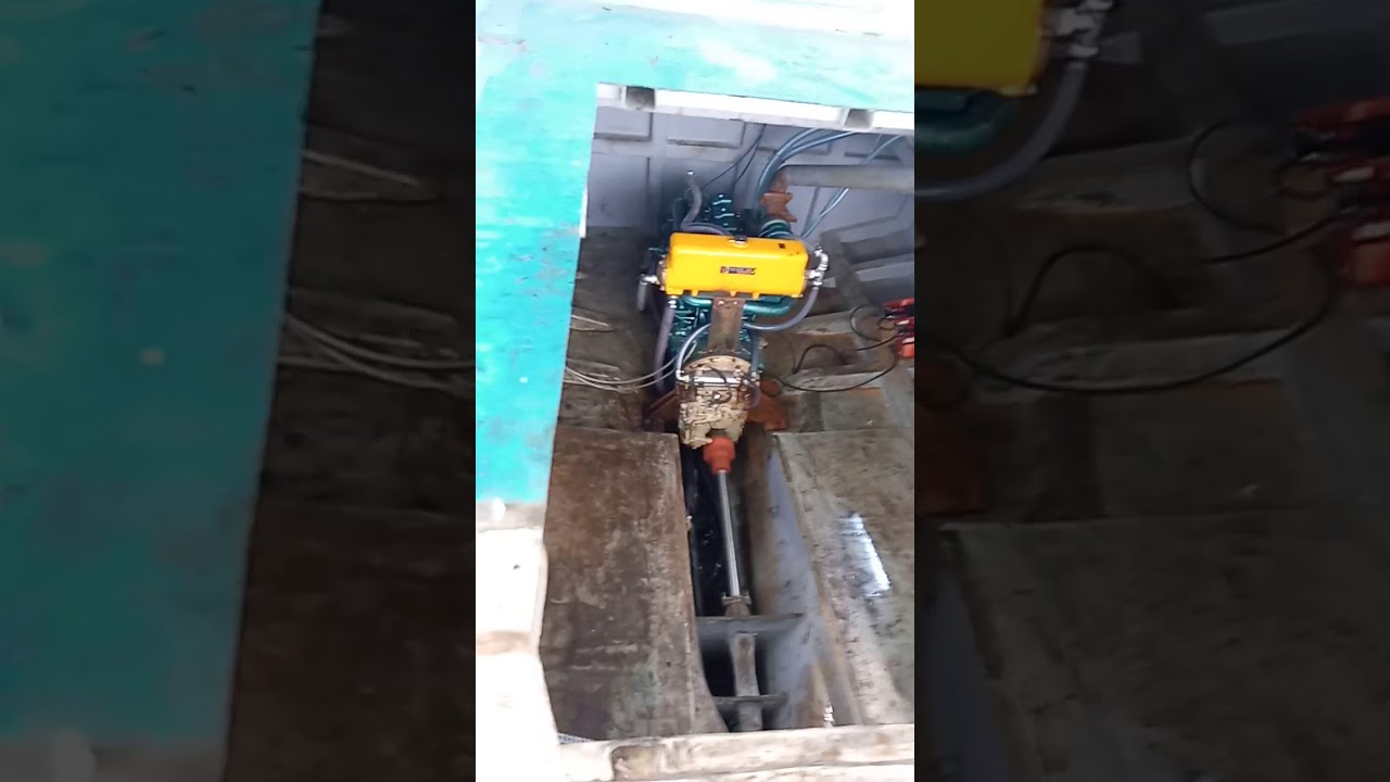 Lagi tes kapal ukuran mesin 6D22 Mitsubishi