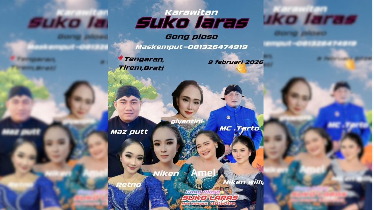 🔴#LIVE TAYUB GIYANTINI CS SUKO LARAS- WEDDING PARTY - TENGARAN BRATI - MUTIARA AUDIO - 9 FEB 2026