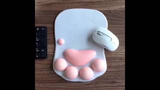 【mouse003】マウスパッド リストレスト リストレスト一体型 手首 サポート お手頃 猫肉球 ネコ 猫マウスパッド