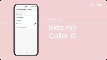 How do I Hide my Caller ID? | Samsung Australia