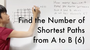Find the Number of Shortest Paths from A to B (6)