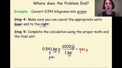 Mathematics of Chemistry 1 Part 7 Dimensional Analysis with One Unit Conversions