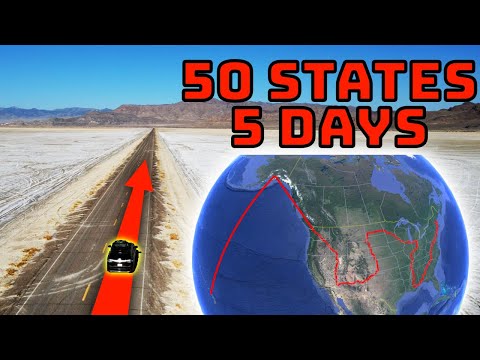 Fastest to Visit All 50 States. New World Record!