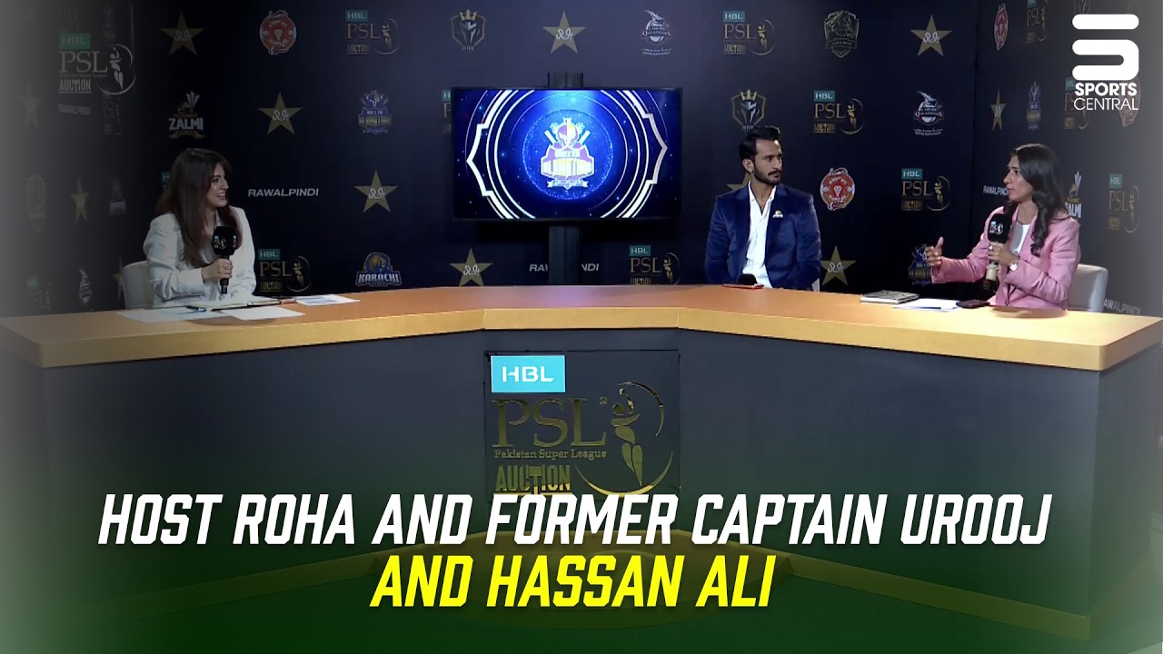 PSL Player Auction 2026 Pre-Event Studio Show | Host Roha & Former Captain Urooj & Hassan Ali | MX1J