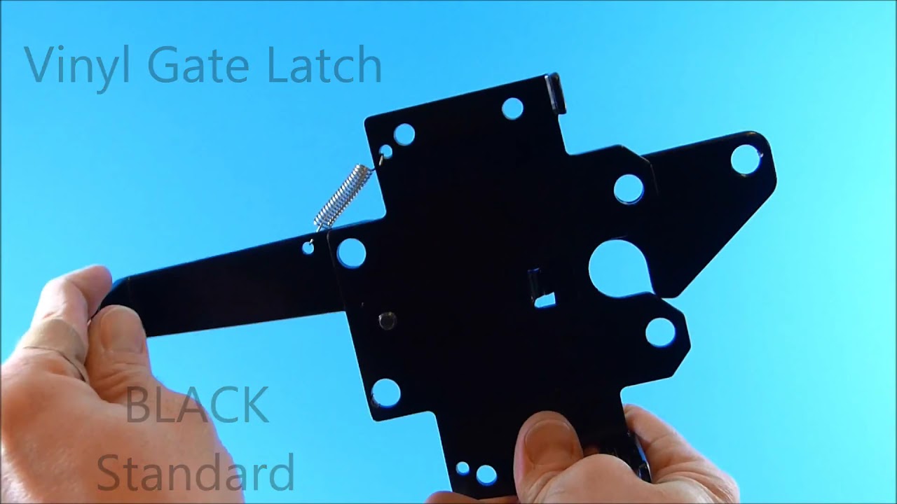 BLACK Standard Vinyl Gate Latch YouTube