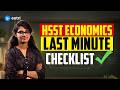 HSST ECONOMICS LAST MINUTE CHECKLIST | Entri teaching exams | HSST