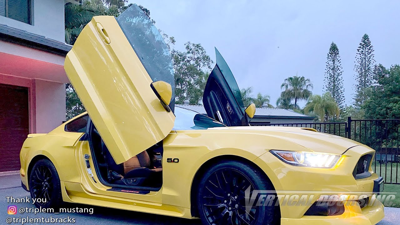 Slide Show AU VDCFM15 @triplem_mustang Ford Mustang featuring Vertical Lambo Doors Conversion