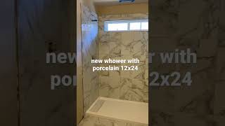 Beautiful Shower With 12X24 Porcelain