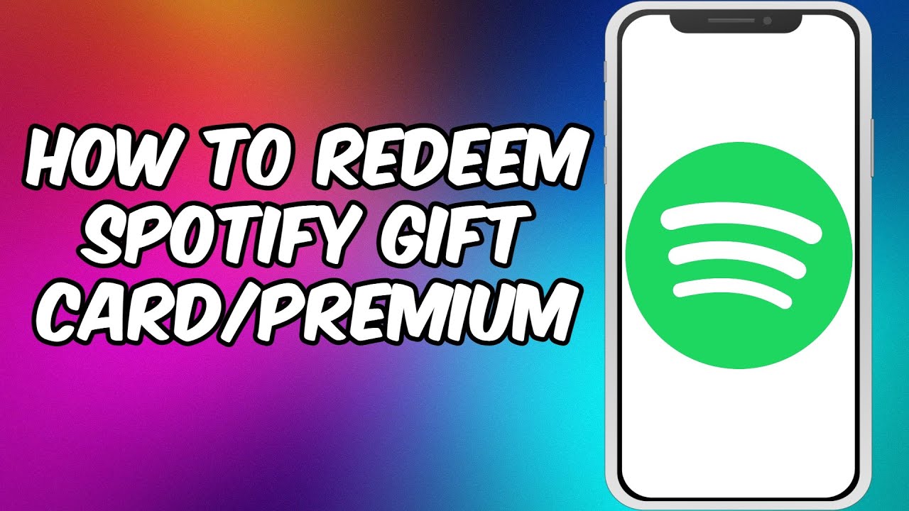 How To Redeem Spotify Gift Card Premium On Mobile App 