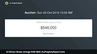 12 Clinton Street, Orange NSW 2800 | AuPropertyReport.Com