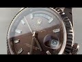 Rolex Day Date 40 Diamond Index Dial 228235 Rolex Watch Review