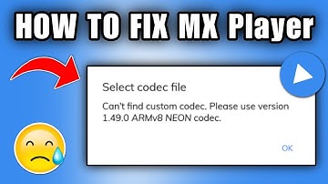 how to fix Mx player can
