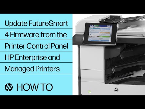 Update FutureSmart 4 Firmware from the Printer Control Panel | HP Enterprise and Managed Printers 1 Update FutureSmart 4 Firmware from the Printer Control Panel | HP Enterprise and Managed Printers