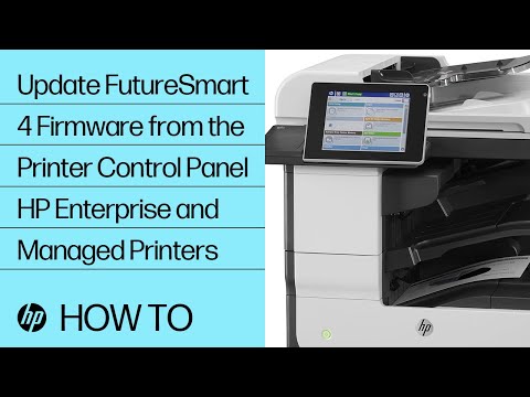 Update FutureSmart 4 Firmware from the Printer Control Panel | HP Enterprise and Managed Printers