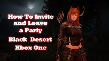(Console) Black Desert Online, How to invite and leave the party!