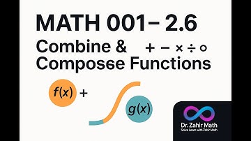 MATH 001- 2.6 - Module 3 - Combinaties van functies: samengestelde functies