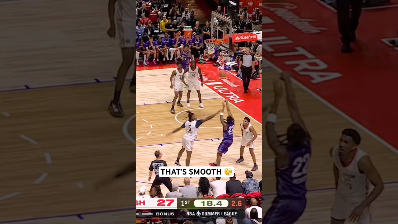 Darryn Peterson with the smooth sidestep three