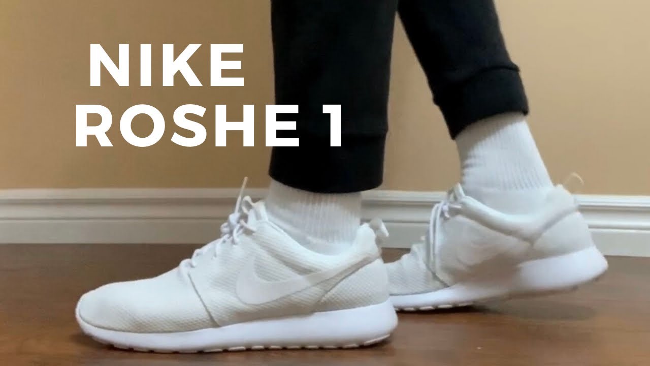 Nike Roshe Triple/Double White REVIEW AND FEET -