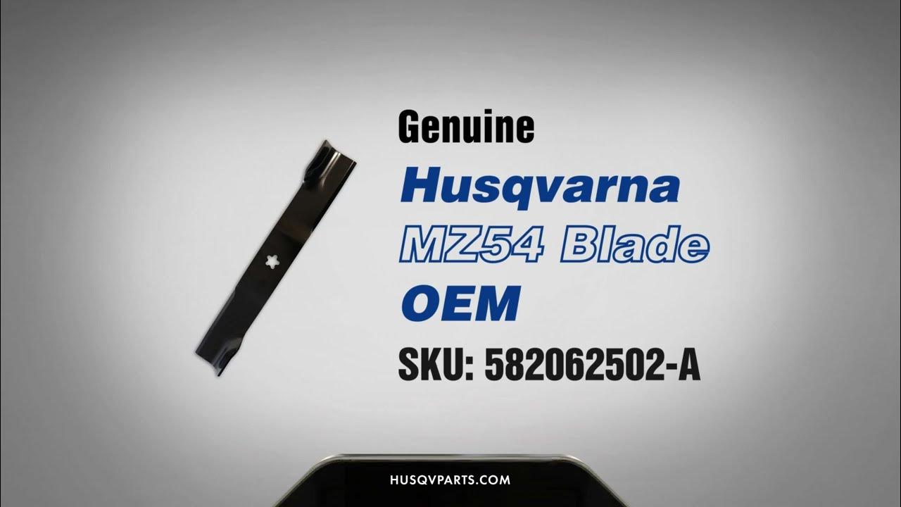 Husqvarna MZ54 Blades 582062501 OEM YouTube