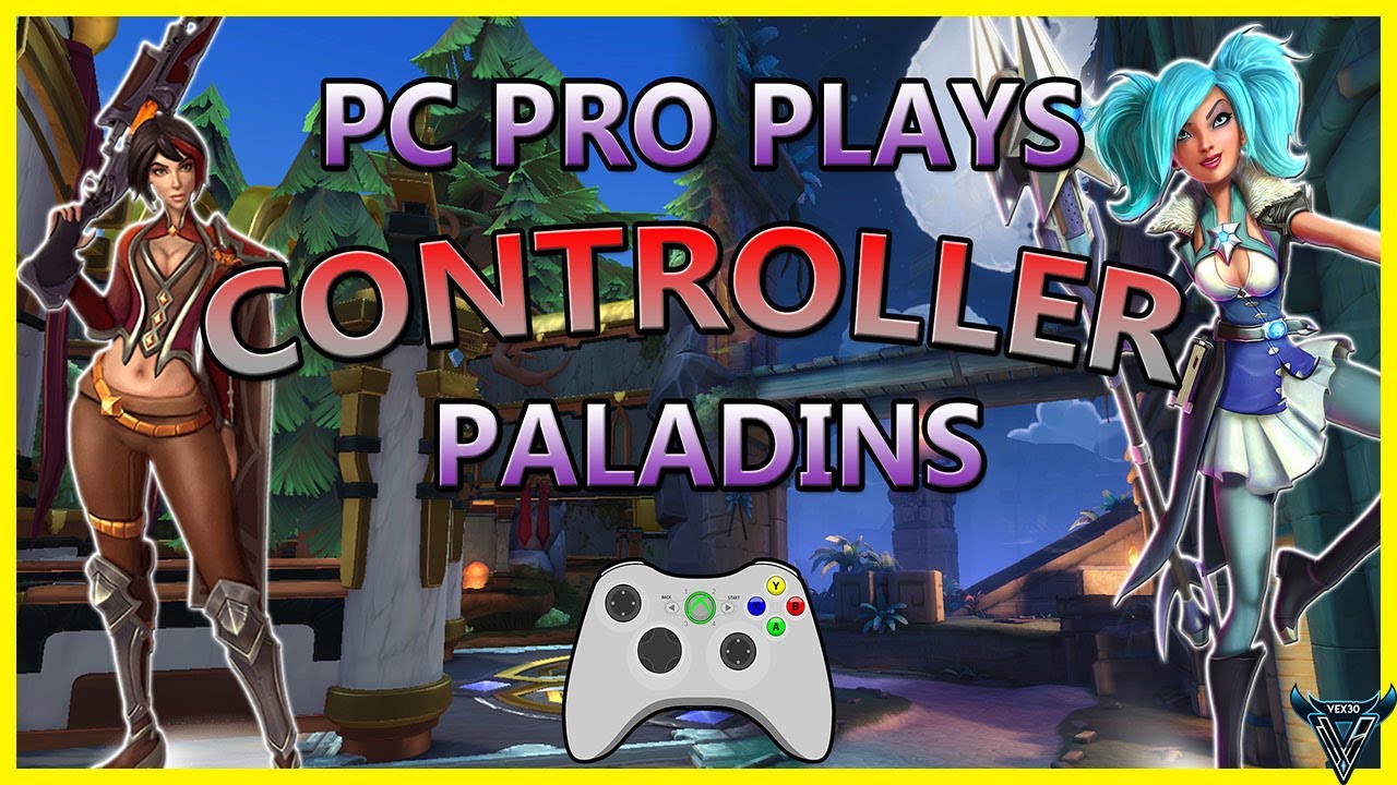 PALADINS PC PRO PLAYS WITH A CONTROLLER?!?!?! Vivian and Evie Gameplay! YouTube