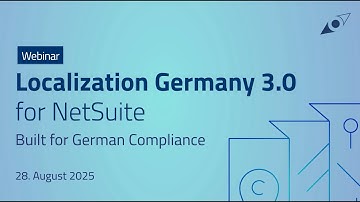 Webinar Localization Germany 3.0 for NetSuite