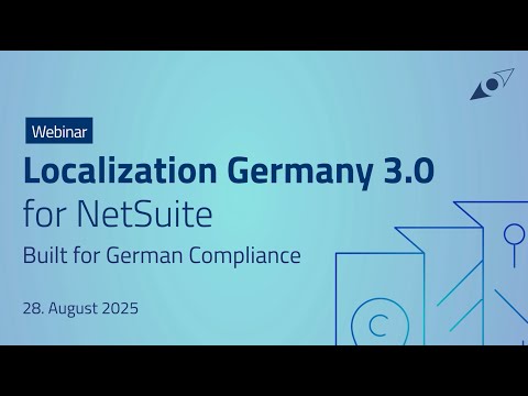 Webinar Localization Germany 3.0 for NetSuite