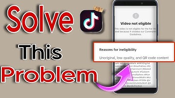 how to fix tiktok video not eligible problem | solve tiktok unoriginal content problem|Online_World
