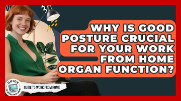 Why Is Good Posture Crucial For Your Work From Home Organ Function? | Guide To Work From Home