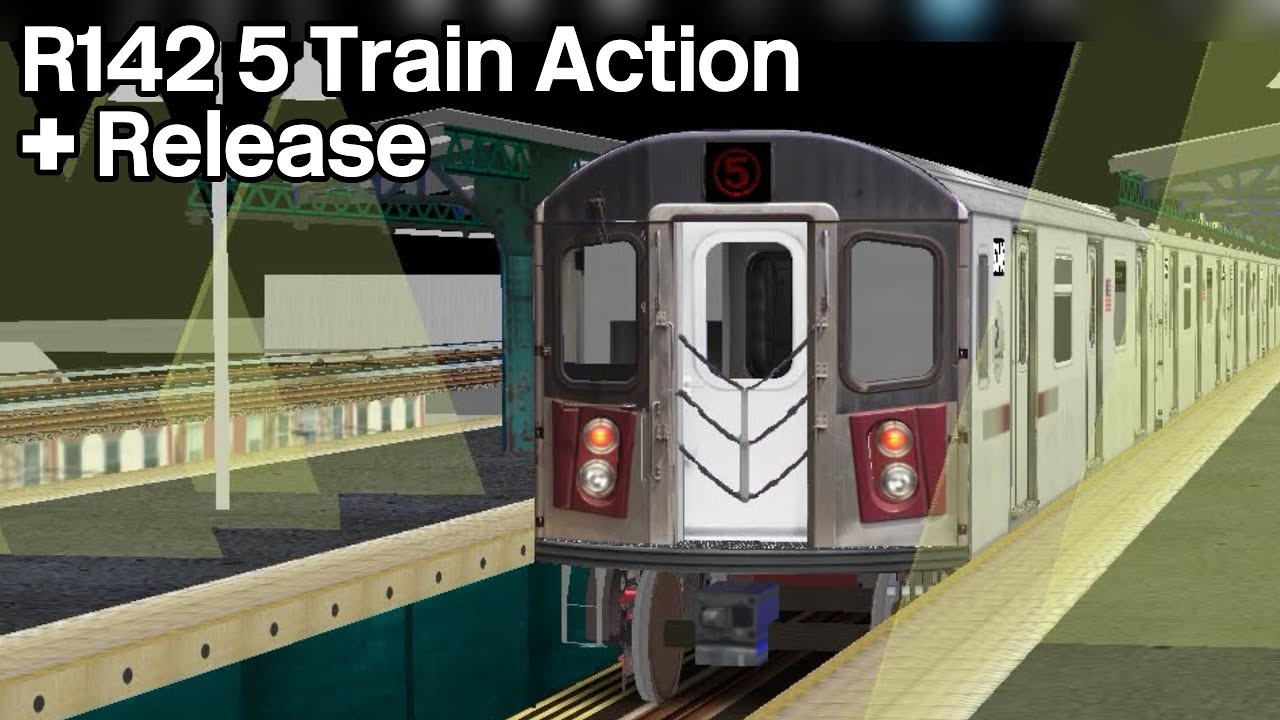 Bombardier R142 5 Train Action (Release)(Hmmsim 2) - YouTube