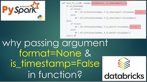 22. why passing argument format=None & is_timestamp=False in function? | #pyspark PART 22