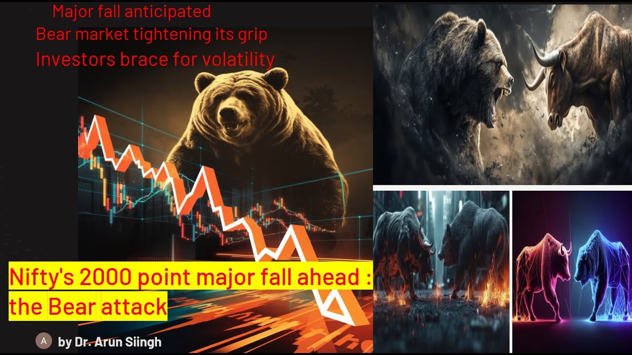 Nifty's 2000 point major fall ahead : the Bear attack - YouTube