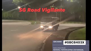 12feb2024 aye pioneer roundabt #GBC8308X toyota dyna driving against flow of traffic