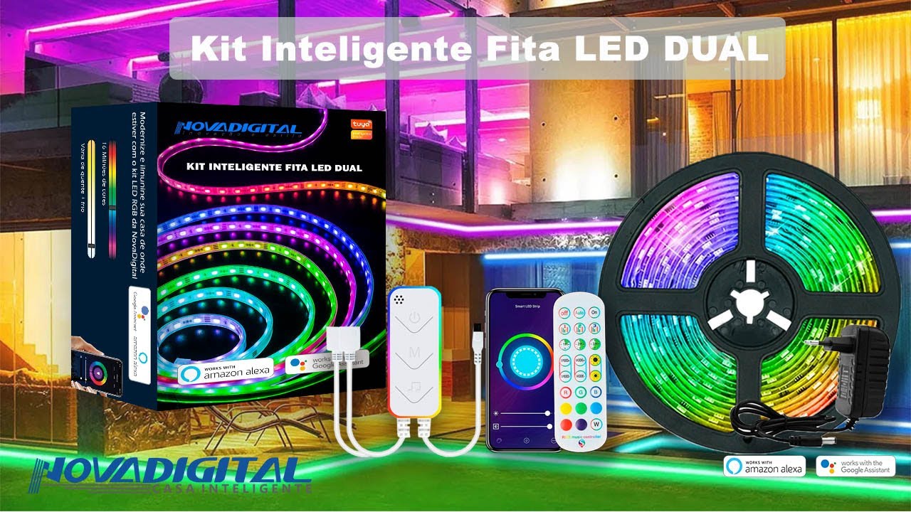 KIT Fita LED Inteligente DUAL da NovaDigital Smart