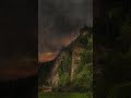 Rain Over Mountain Cliffs 🌧️⛰️ #shorts