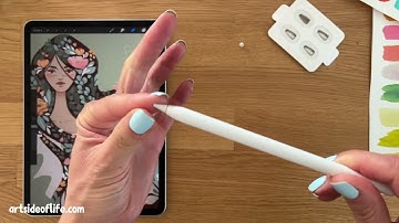 How to CHANGE Apple Pencil Tip - Procreate Tips & Tricks with Iva