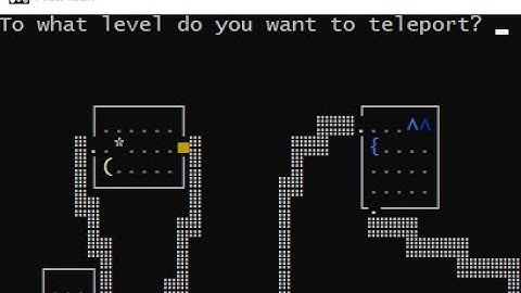 Concise Nethack: Level teleporting