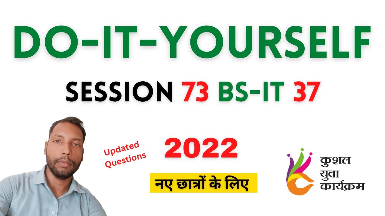 do-it-yourself-session-73-bs-cit-session-37-hindi-youtube