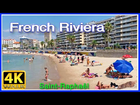 【4K】WALK SAINT RAPHAEL COTE D'AZUR France TRAVEL FR 4k video