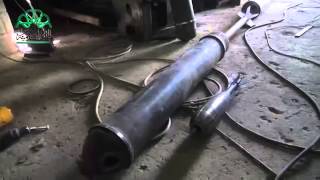 أوغاريت تصنيع مدفع جحيم قاذف البراميل المتفجرة الأول في الثورة السورية 24 04 2014