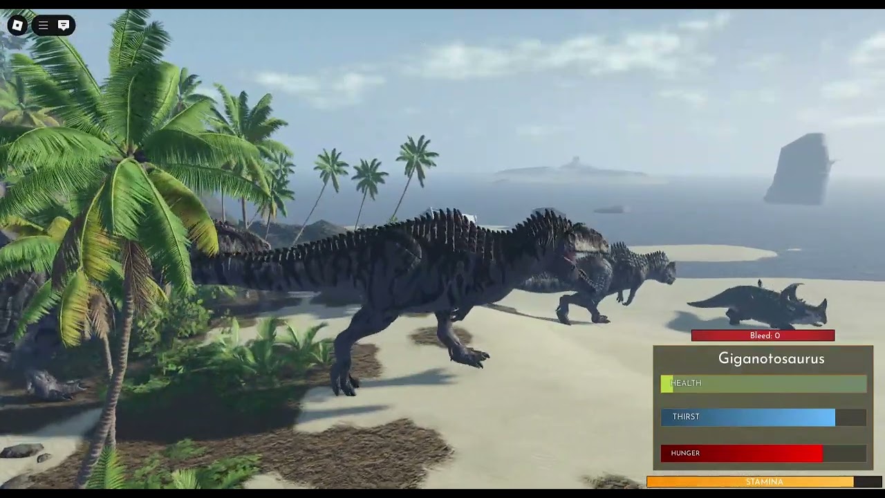 Fallen ashes (giganotosaurus gameplay)