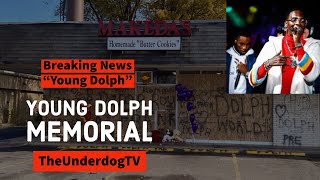 Young Dolph Memorial long live dolph 🕊 #hiphopnews #memphis #atlanta