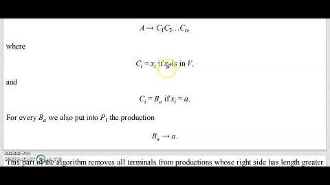 chomsky normal form in finite automata | theorem | CNF theorem