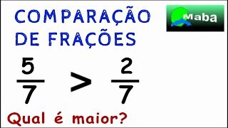 Compare as frações colocando o sinal de maior (>) ou menor (<)​ 