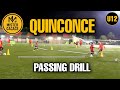 QUINCONCE PASSING DRILL ⚡ Off-the-Ball Runs | 3 Variations | U12+ Football/Soccer Training