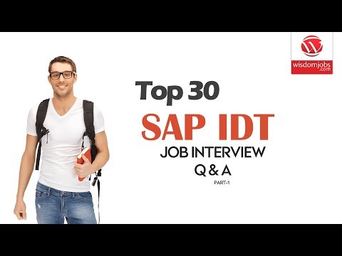 SAP IDT Interview Questions and Answers 2019 Part-1 | SAP IDT | Wisdom IT Services
