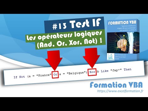 Vidéo: Que sont les opérateurs logiques en Visual Basic ?